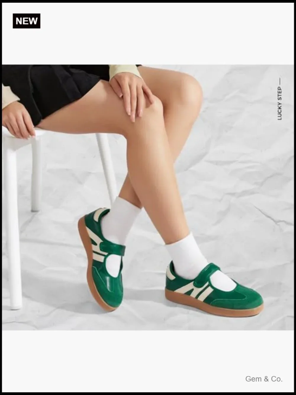 Classic Retro Fashion Sneakers Gum Thin Sole Casual Tennis Slip on Flat Loafers